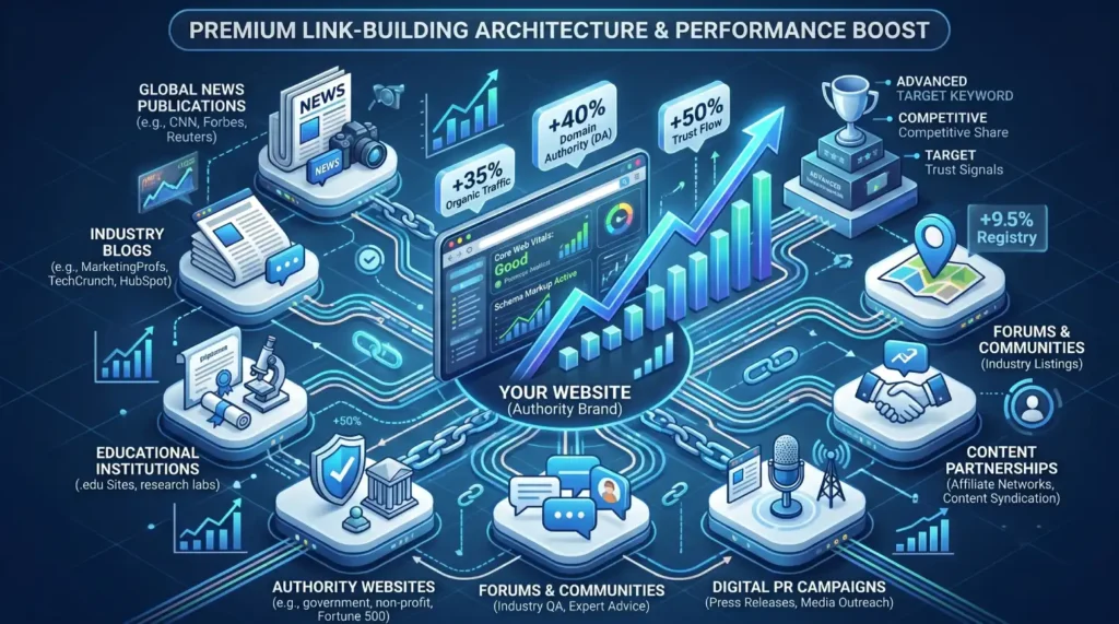 Link Building Strategies for acquiring High Authority Backlinks and improving SEO rankings