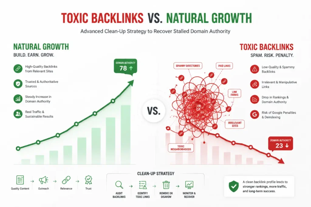 How to audit clean backlinks illustration