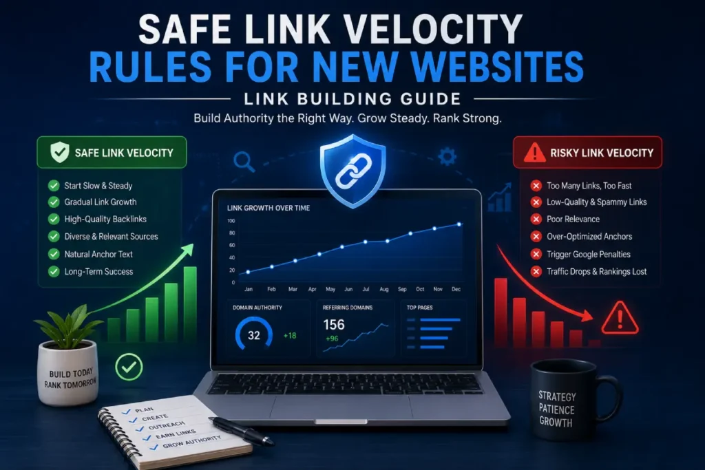 Safe Link Velocity Rules for New Websites | Link Building Guide